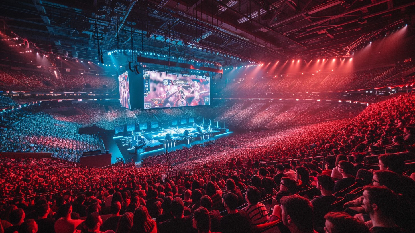 Packed esports arena